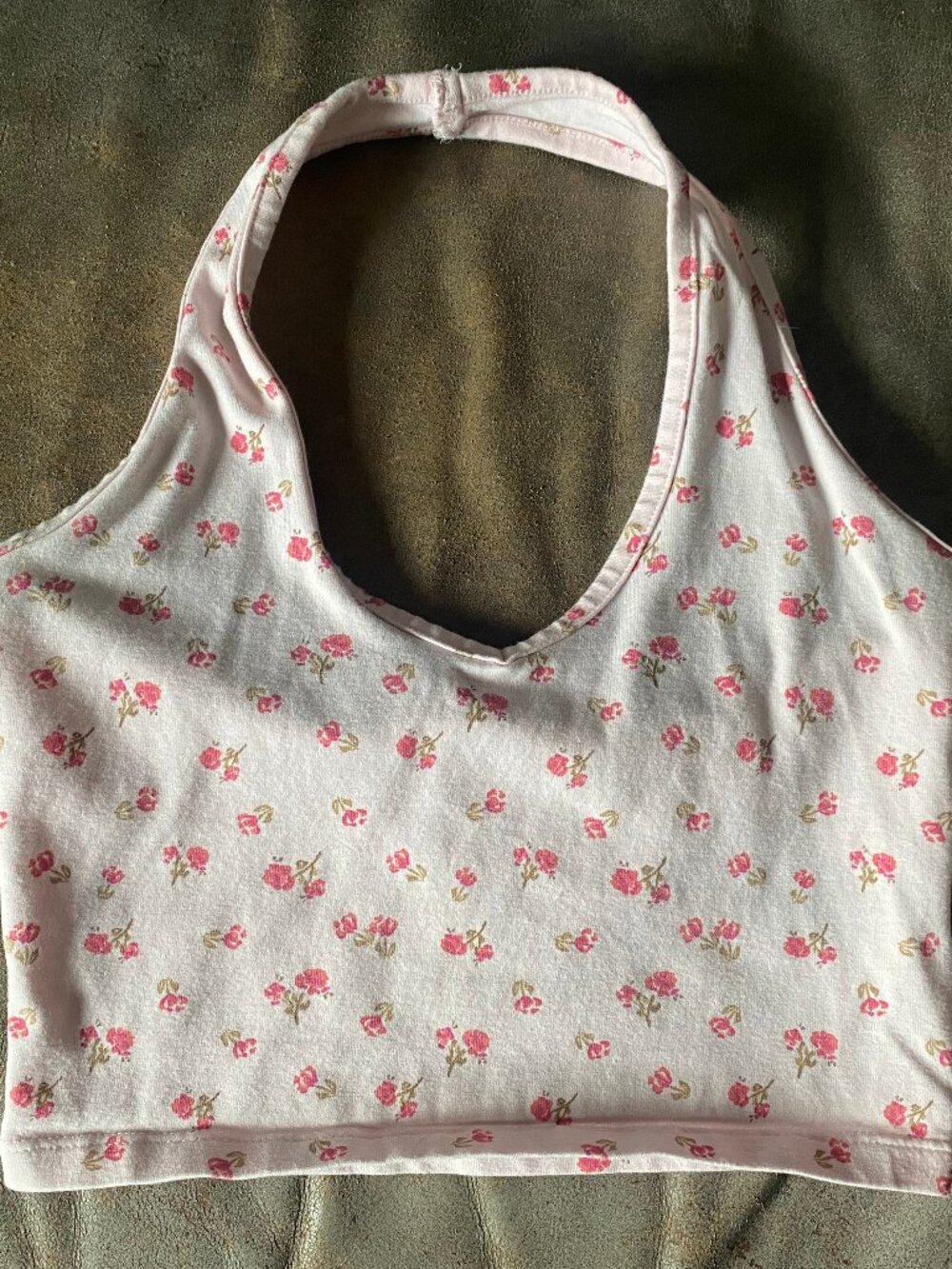 Pink floral Cotton On halter top